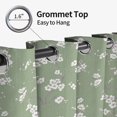 thumbnail image 4 of Tchckioa Vintage Boho Blackout Curtains for Apartment,Privacy Protection Grommet Window Drapes,42x63 Inch,2 Panels,Green, 4 of 9