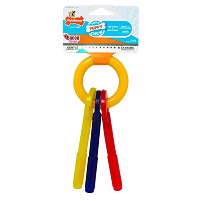 Merchandise 50615200 Nylabone Just for Puppies Small Key Ring Bone Puppy Dog Teething Chew Toy Walmart