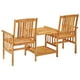 thumbnail image 4 of Set de mesa y sillón VidaXL para patio, balcón, madera de acacia, 4 of 9