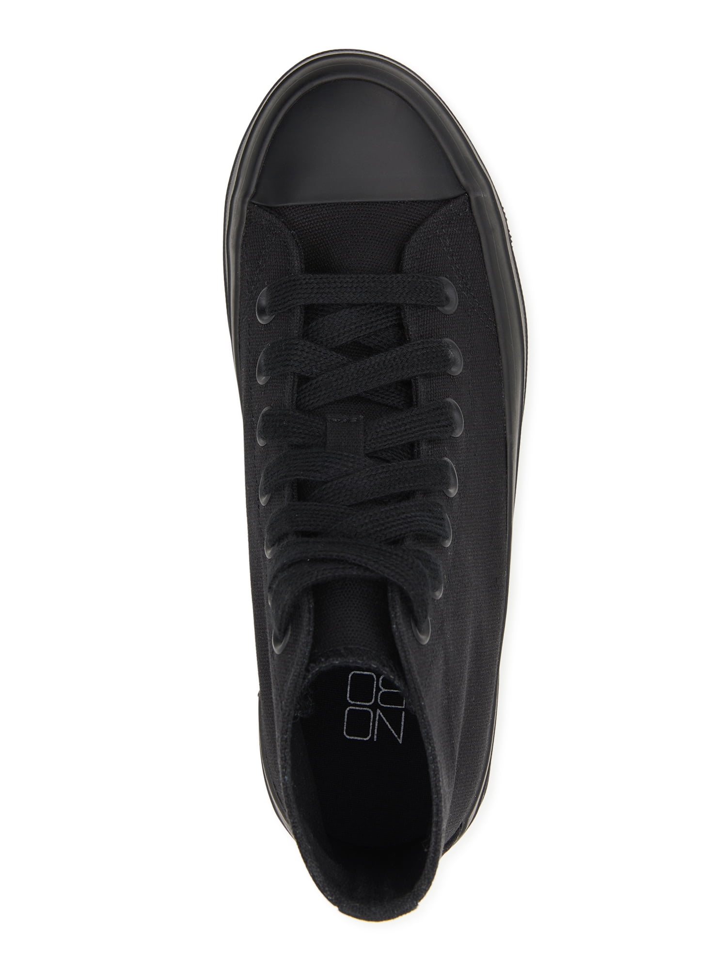 No Boundaries Women's High Top Canvas Lug Sneakers
