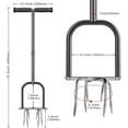thumbnail image 3 of Runstore Garden Manual Twist Tiller, All-Steel Claw Cultivator with 6 Curved Claws, Heavy Duty Hand Tiller Garden Claw for Gardening Bed & Flower Box, 3 of 8