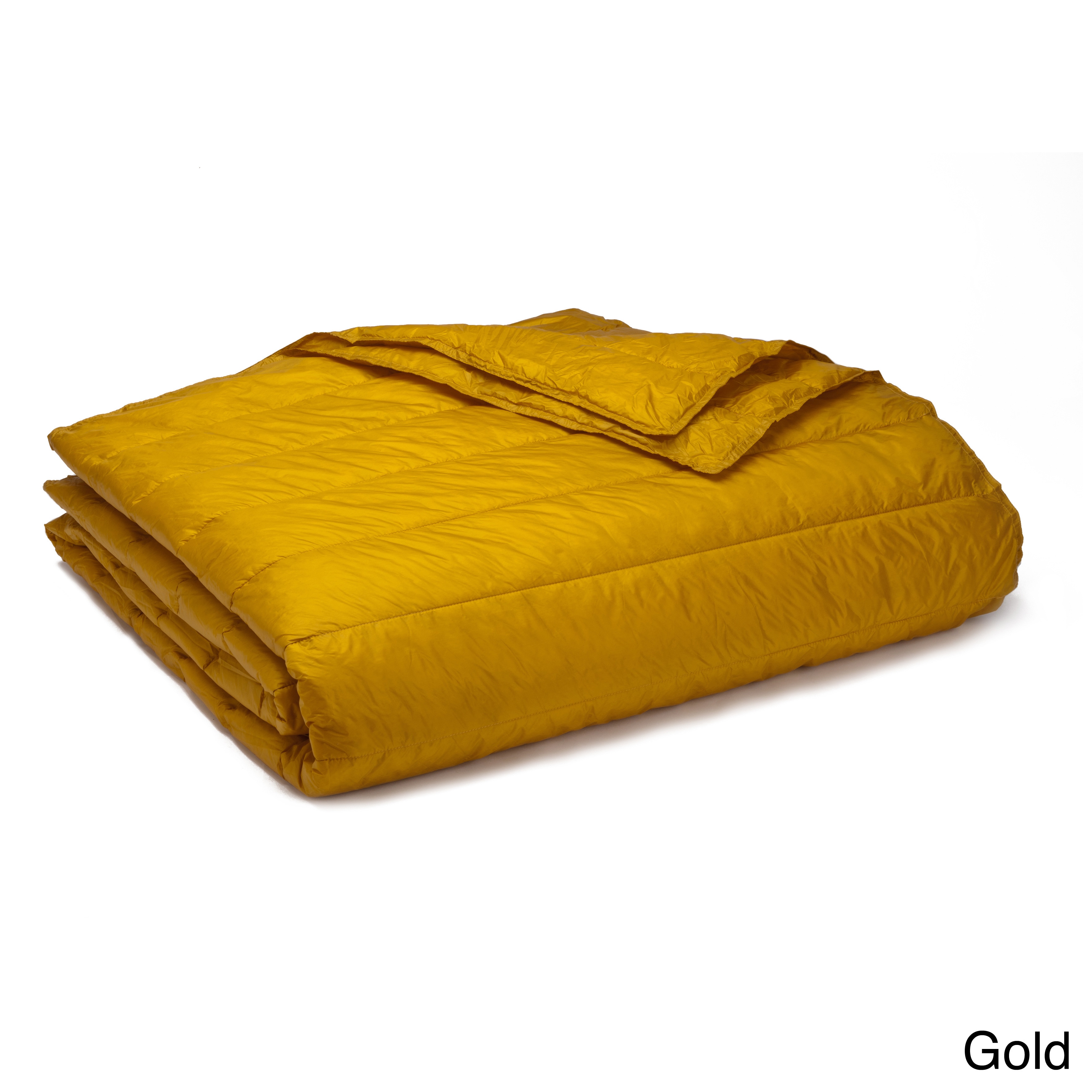 Epoch Hometex, Inc. Travelwarm Packable Nylon Down Alternative Indoor/ Outdoor Blanket Gold King