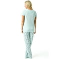 thumbnail image 2 of Casual Nights Women's Rayon Printed Short Sleeve Capri Pajama Set, 2 of 2