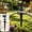 Black C, variant on Garden Hose Guide, Decorative Garden Stake, Aluminum Alloy Water Pipe Holder, Prevents Hose Kinks and Tangles, Outdoor Yard Decoration, Plant Protection, Durable Weather-Resistant Black