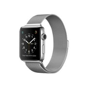 Apple Watch Series 2 - 42 mm - stainless steel - smart watch with milanese loop - stainless steel - silver - wrist size: 5.91 in - 7.87 in - Wi-Fi, Bluetooth - 1.85 oz - silver