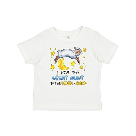 

Inktastic I Love My Great Aunt to the Moon and Back Cute Sheep Gift Baby Boy or Baby Girl T-Shirt