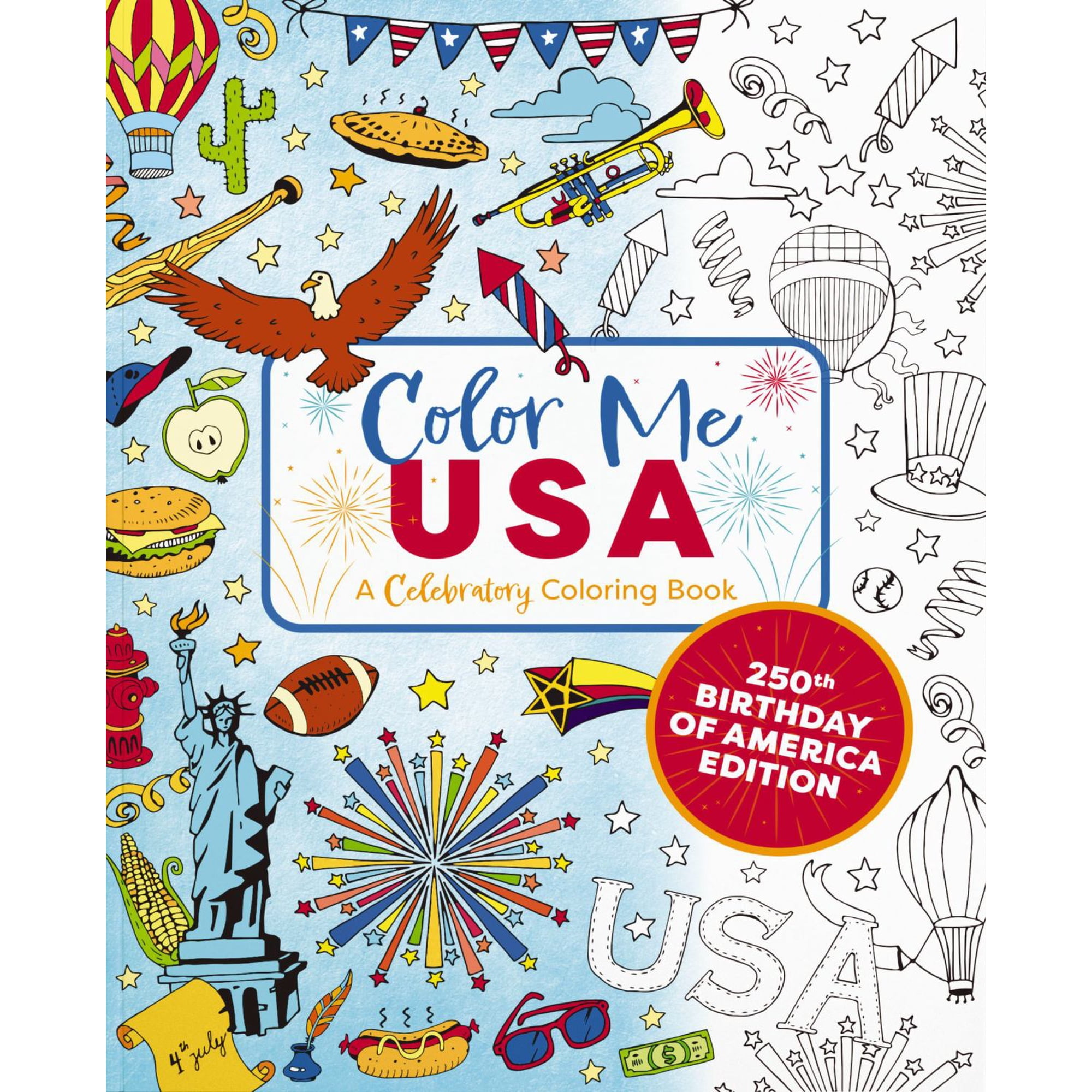 Color Me USA: 50 Adventurous Coloring Pages (Paperback)