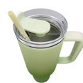 thumbnail image 2 of Mainstays 40oz STAINLESS STEEL TUMBLER WITH STRAW GREEN, 2 of 2