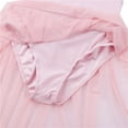 thumbnail image 6 of Girls Mesh High Low Skirt Ballet Gymnastics Leotard Kids Irregular Ballet Dress Contemporary Lyrical Ballroom Dance Costume, 6 of 7