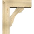 thumbnail image 3 of Ekena Millwork 8"W x 24"D x 28"H Olympic Block Rough Sawn Bracket w/ Offset Brace, Douglas Fir, 3 of 25