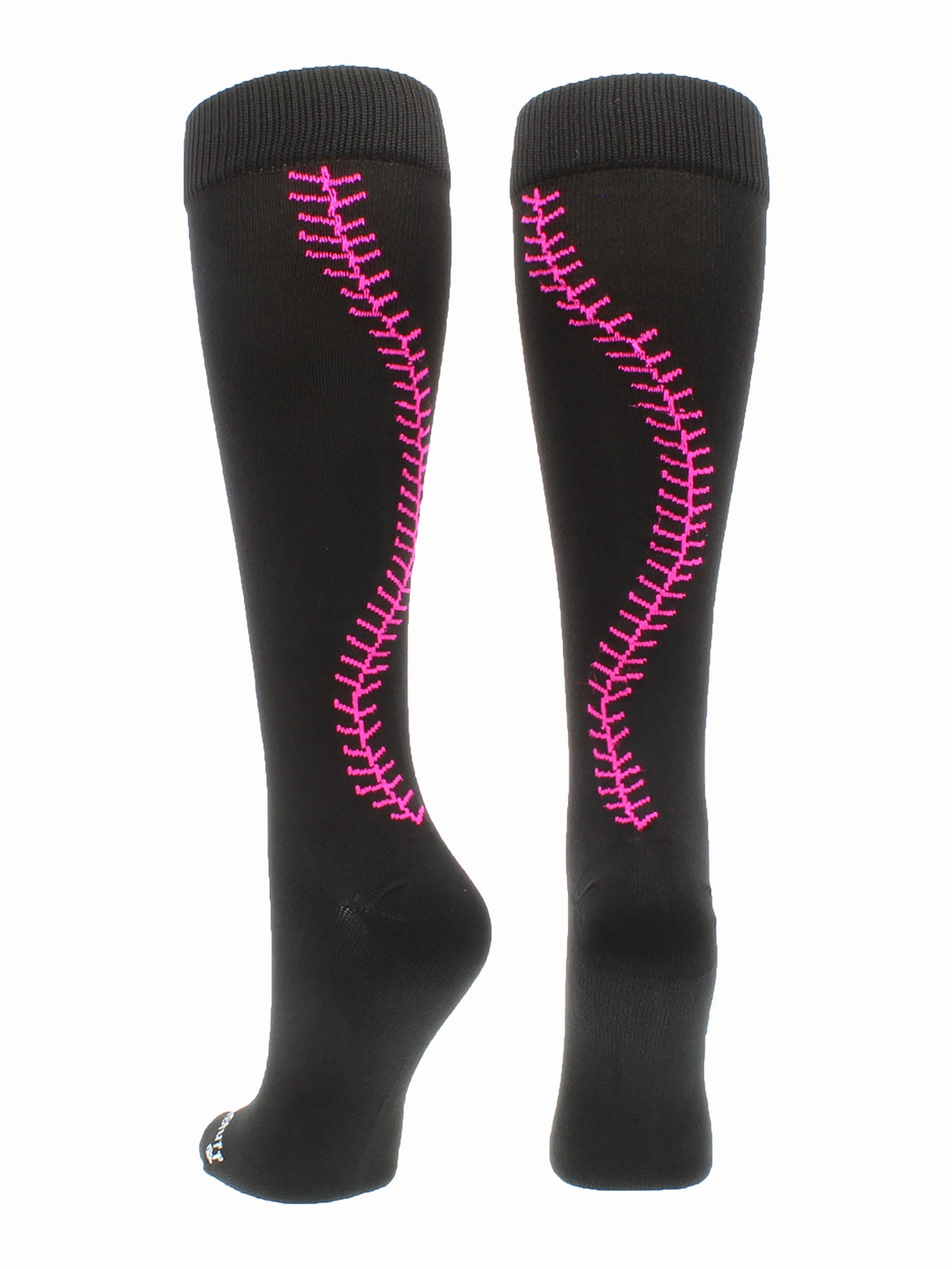 MadSportsStuff Softball Socks or Baseball Socks with Stitches in Crew Length Multiple Colors 