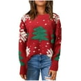 thumbnail image 2 of Sinpiling Ugly Christmas Sweaters for Women Trendy Pullover Long Sleeve Crewneck Knitted Tops Ladies Casual Soft Sweater Fall, 2 of 5