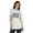 White (Black Glitter), variant on Inkmeso Educated Motivated Vaccinated Funny Pro-Vaccine T-shirt Tops For Women
