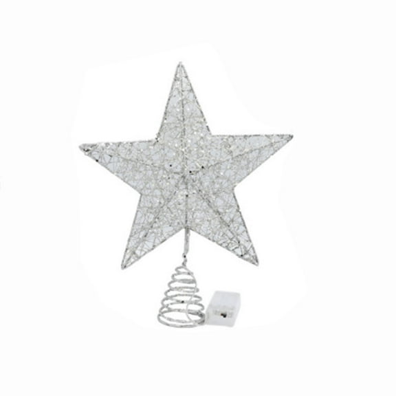 DefiDgd Christmas Tree Topper Star Lights Decoration,Metal Star Light Up Xmas Decorations,for Xmas Tree Decor Home Holiday Xmas Party Indoor Decor(Gold)