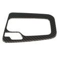 Gear Shift Panel Trim Carbon Fiber Style ABS Car Interior Cover
