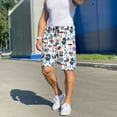 thumbnail image 6 of Vsdgher Fourth Of July Party Print Men's Pajama Shorts Lounge Bottoms Sleep Shorts Elastic Waist Lightweight PJ Shorts with Pockets-Large, 6 of 6