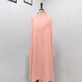 thumbnail image 4 of XUNKUSGA Muslim Girl Dress 6-13Y Classic Full Cover One-Piece Abaya for Kids Loose Batwing Sleeve Islam Dubai Modest Robe Lightweight Comfortable Maxi Dress,Pink, 4 of 8