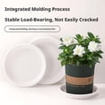 thumbnail image 3 of 6 Inch Plant Saucer, Thickened Round Plastic Plant Trays for Indoor & Outdoor Pots - Sturdy Round Flower Pot Drip Tray & Water Catcher - Plants Pot Trays for Garden & Home Decor, 3 of 6