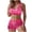 #04Pink, variant on Period Swimwear Two Piece Leakproof Swimsuit Menstrual High Waist Bikini Sets Color Block Bathing Suit for Teen Girls Black XL