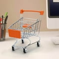 thumbnail image 2 of Staron under $5 Children Mini Shopping Cart Toy, Stainless Steel Supermarket Cart with 4 Wheels, Kids Role Play Toy, 2 of 3