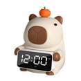 thumbnail image 4 of Reloj Despertador Digital, Estatua de , Soporte para Servilletas Faciales para El Hogar, Caja de Pañuelos, Soporte con Altavoz para Mesa de Do lechoso, 4 of 8
