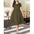 thumbnail image 6 of a.Jesdani Women's Plus Size Dresses Casual Short Sleeve Flowy Tiered Summer Maxi Dresses L-4X, 6 of 6