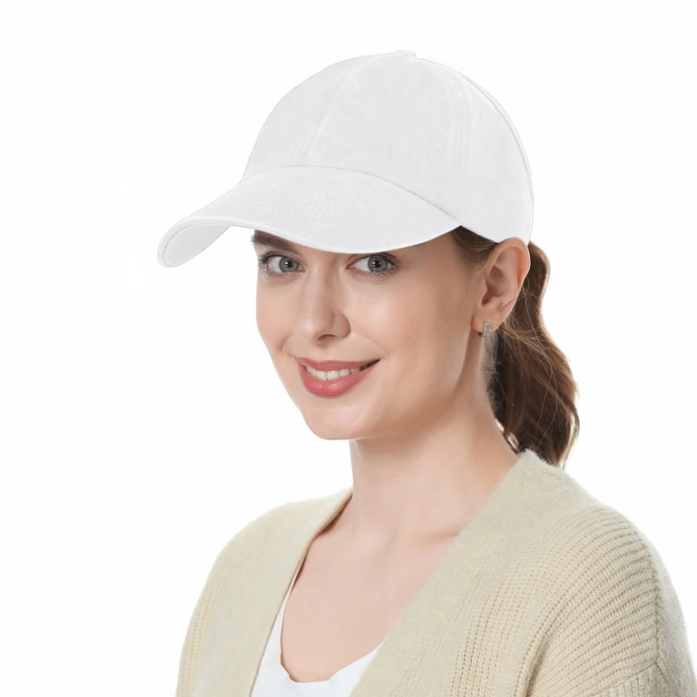Toptie Backless Washed Cotton Ponytail Cap Messy Bun Curly  display picture 1