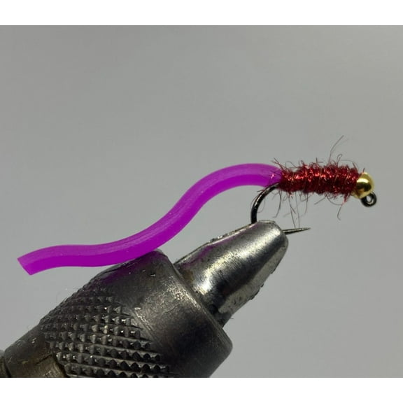 Tungsten Jig Squirmy Worm - Purple