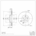 thumbnail image 2 of Front Dynamic Friction Company Disc Brake Rotor 600-76068 (1) For 2000-2005 Toyota Celica, 2003-2008 Pontiac Vibe, 2003-2008 Toyota Corolla, 2003-2008 Toyota Matrix, 2005-2010 Scion tC, 2 of 2