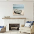 thumbnail image 3 of Stupell Industries Subtle Boat Docked Transportation Painting Gallery Wrapped Canvas Art Print Wall Art, 30 x 30, 3 of 8