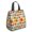 Basketball and Hoop, variant on Basketball and Hoop Multicolor Pattern Insulated Lunch Bag for Women Men, Large Portable Soft Cooler Tote, Thermal Food Storage Bag with Pearl Cotton, 8.66L, 8.75"x5.75"x9.5"