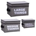 thumbnail image 3 of Bangcool Storage Organizer Bin Collapsible Letter Storage Bin Fabric Basket with Lid, 3 of 10