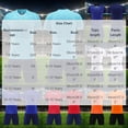 thumbnail image 3 of Kids Soccer Jersey Set Ndbuld Children's Short Sleeve Top With Elastic Waist Shorts Sportswear And Soccer Set For Middle And Big Kids White XS, 3 of 5