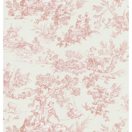Brewster Lovely Toile Wallpaper