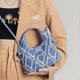 thumbnail image 4 of Women Small Shoulder Bags Quilted Crossbody Distressed Jean Denim Purse Clutch, 4 of 4
