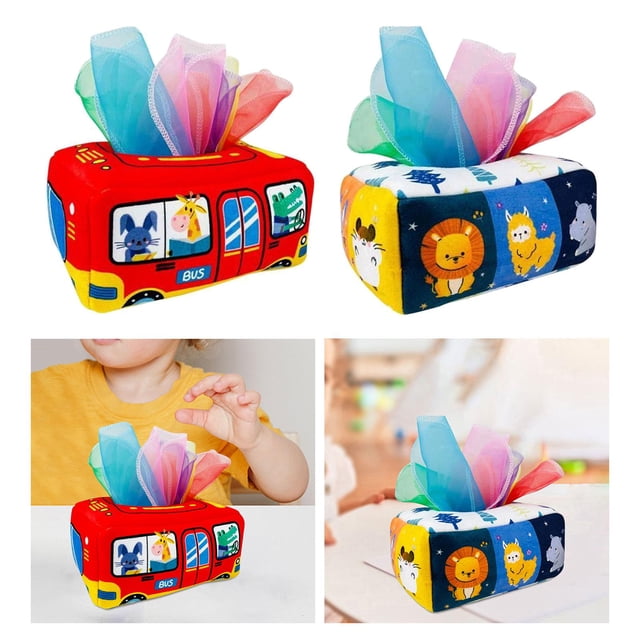 Caja de pañuelos Juguetes sensoriales 2x Macarena Juguetes Montessori