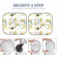thumbnail image 6 of Windshield Sun Shade, Happy Avocado Foldable Car Sun Shade Windshield for Front, 2 Pieces, 6 of 7