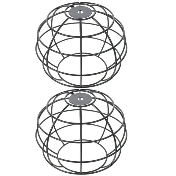 UNOMOR 2Set Industrial Ceiling Light Shades Iron Decorative Effect for Restaurant