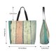 thumbnail image 5 of Balery Hardwood Bolsa Tote Estilo Estético con Cremalleras, Bolsa de Hombro, Bolsa de Compras Grande y Plegable, 5 of 8