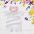 thumbnail image 2 of TOWED22 Toddler Baby Boy Girls Summer Clothes Print Romper Newborn Jumpsuit Country Stuff White,0-3 M, 2 of 4