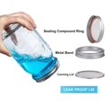 thumbnail image 3 of Wide Mouth Mason Jars, 4 Pack Mason Jars 32 oz for Pickling, Canning, Fermenting and  Storage, Microwave & Dishwasher Safe, 3 of 6