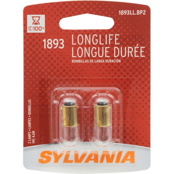 1893LL.BP2 Long Life Blister Pack Twin Radio Dial Light By SYLVANIA