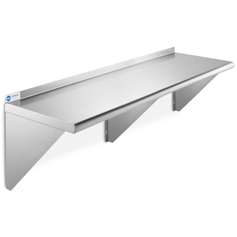 What Is 18 Of 60 GRIDMANN NSF Stainless Steel 18" x 60" Kitchen Wall Mount Shelf