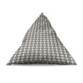 thumbnail image 4 of Minimalist Lounger Chair Bag, Modern Geometric Squares with Inner Stripes Symmetric Abstract Art Print, High Capacity Storage with Handle Container, Lounger Size, Eggshell and Black, by Ambesonne, 4 of 5