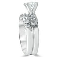 thumbnail image 2 of Pompeii 1 Carat Diamond Engagement Ring Matching Wedding Band Prong Set 14K White Gold, 2 of 5