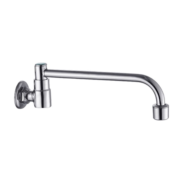 Brass Kitchen Faucets Semi-automatic Sink Faucet Single Cold Wall Mounted Pot Filler Faucet Swivel Roatated Kitchen Basin Tap ,High Water Flow Rate