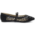 thumbnail image 5 of Ollio Women's Shoes Mary Jane Lace Breathable Comfort Ballet Flats NEW1827, 5 of 6
