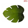 thumbnail image 1 of 2 Pcs Nappe Feuille Forme Feuille Nappe EVA Tapis d'Isolation EVA Simulation Tapis de Paume Tropical Accessoires de Cuisine, 1 of 10