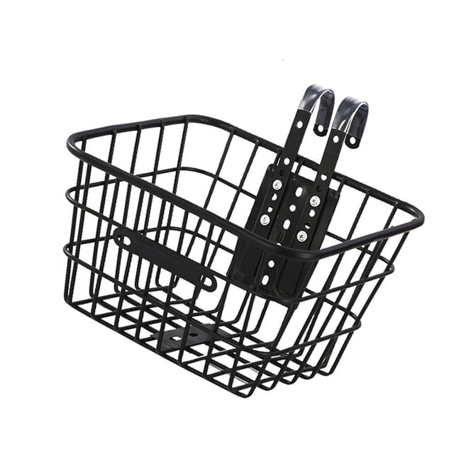 koolsoo Children Bicycle Basket Front Kids Bike Basket, Accessory, Waterproof, Metal Strong Load Bearing Repair Part, Easy to Install L Hook Mount