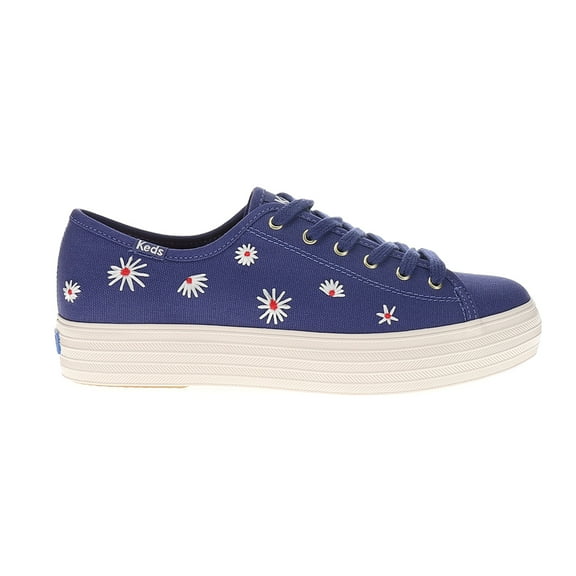Keds Womens Triple Kick Floral Embroidered Platform Athletic Sneakers Casu